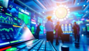 Menampilkan antarmuka suletoto2 yang interaktif dan menarik dalam suasana digital yang cerah.