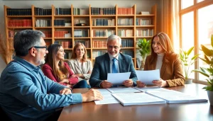 Consulting with an attorney at https://www.agslawfirm.com, showcasing professionalism and trust in a modern office.