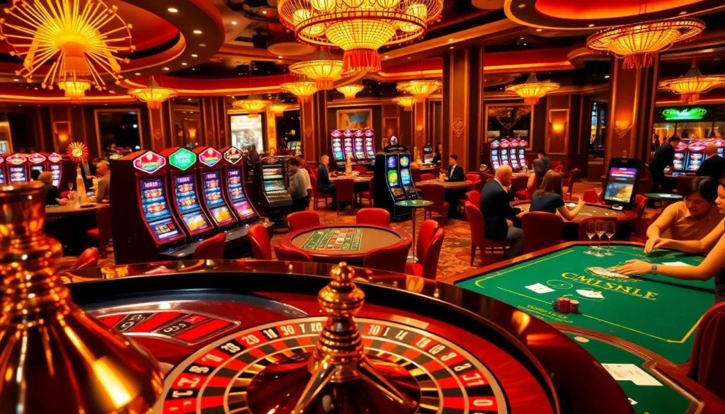 Experience the vibrant MM88 casino scene with engaging players and thrilling games.