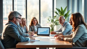 Enhancing retirement planning for business owners San Antonio through professional collaboration in an inspirational office.