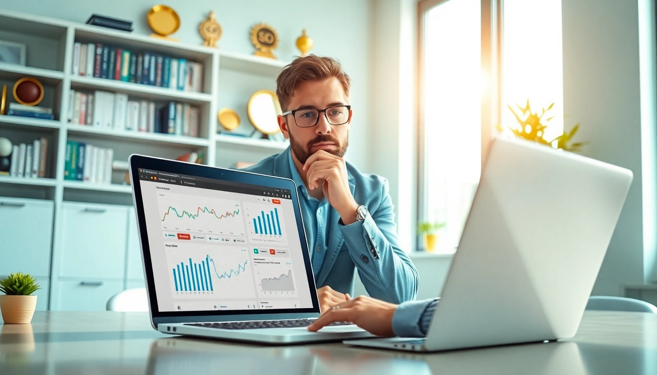 Implementing a google penalty recovery service in a modern office with a professional touch.