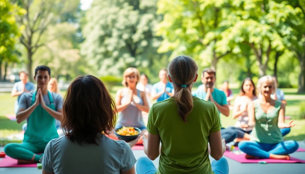 Promote Health through engaging community activities like yoga and healthy cooking.