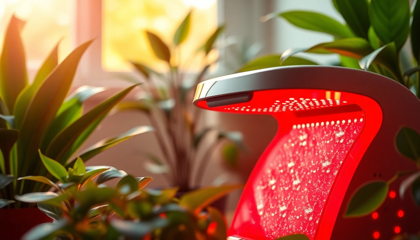 Experience innovative red light therapy products at https://www.biolight.shop featuring a serene wellness setting.