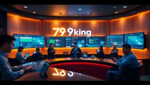 79king online betting hub with sleek desks and live dashboards