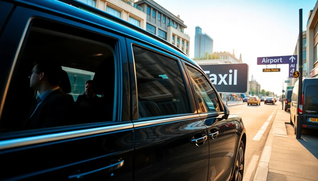 Book Nottingham to Heathrow Taxi with a luxury black car waiting for passengers.