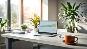 Visualisation des statistiques importantes sur https://kolivent.com dans un cadre de travail moderne.