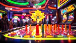 Engaging plinko game reviews with a vibrant game board and players enjoying the experience.