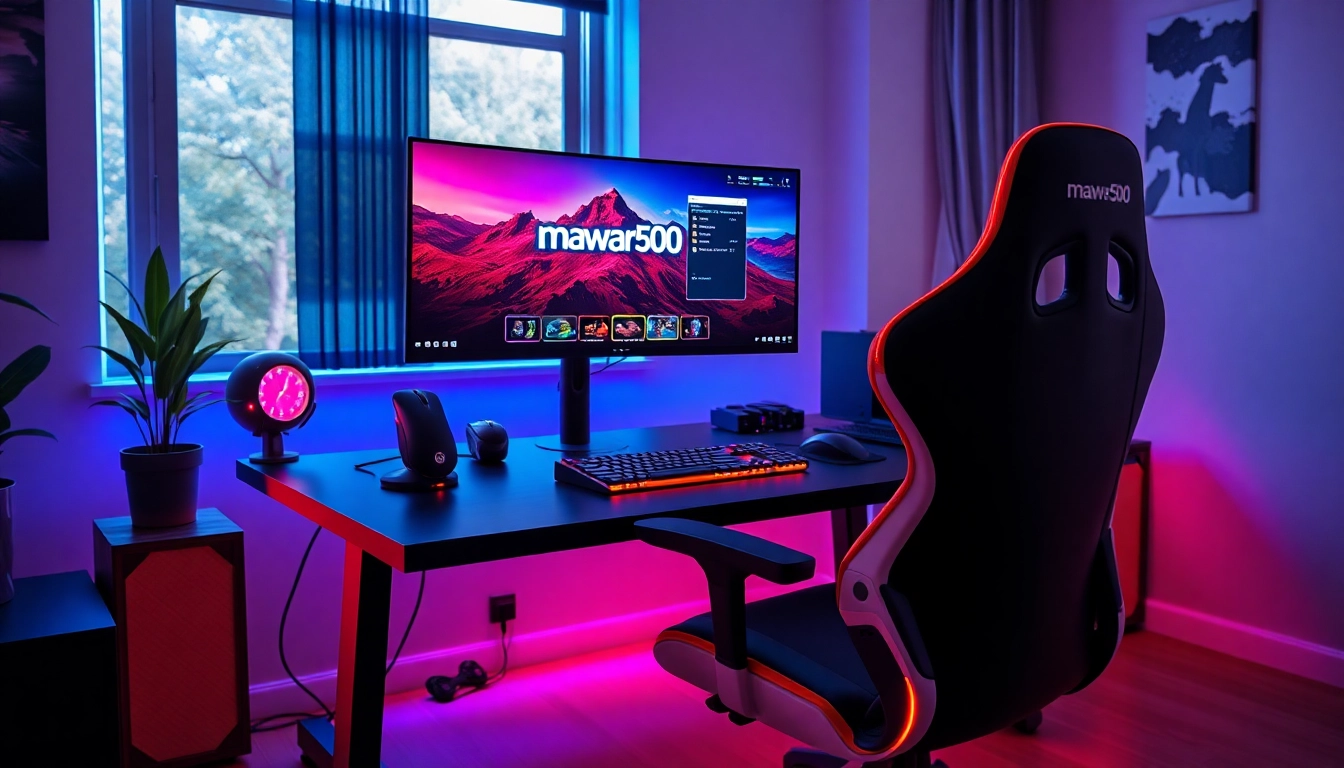 Rasakan keseruan mawar500 game dalam setup gaming modern yang dinamis.