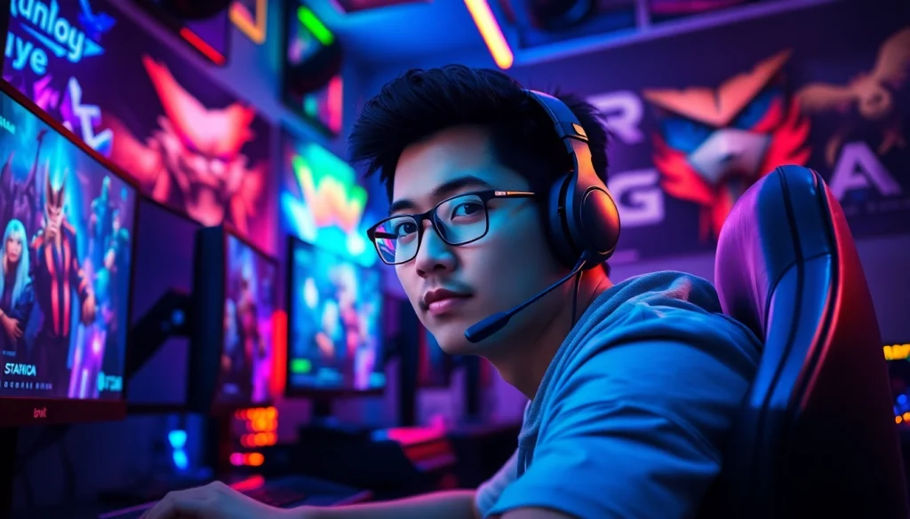 Sayaptogel menarik perhatian gamer profesional dalam suasana bermain yang penuh semangat.