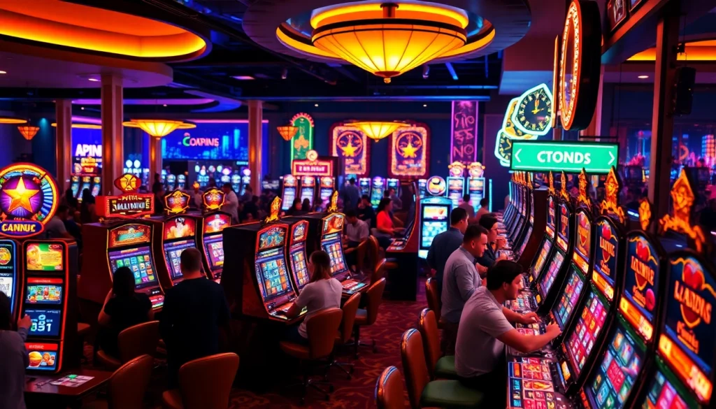 คาสิโนที่เต็มไปด้วยความบันเทิงและความตื่นเต้นในบรรยากาศที่สดใส