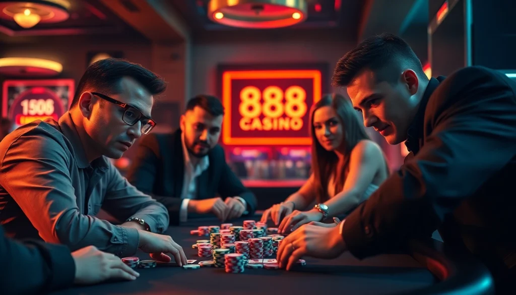 Menghadiri Domino88 poker game yang mendebarkan dengan pemain yang penuh semangat.