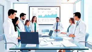 Researchers engaged in collaborative discussions about the ADAPTABLE Aspirin Study outcomes.