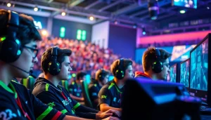 Engaged players at the 79king gaming tournament, showcasing competitive gaming excitement.