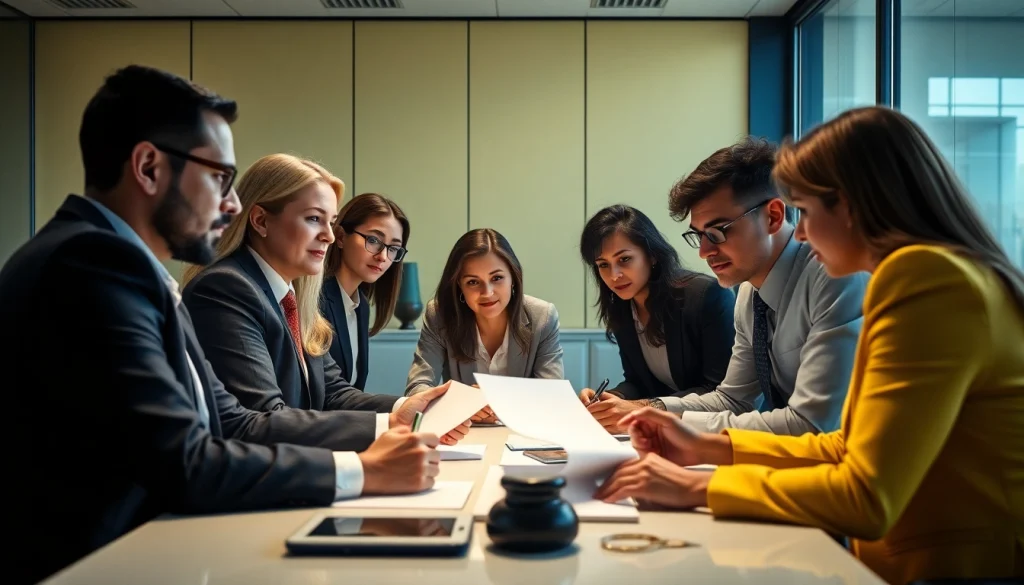 Empowered legal team strategizing at https://www.shiverhamilton.com with determination and focus.