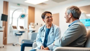 Engaging consultation between a healthcare professional and patient at https://www.medexdtc.com with modern medical tools.