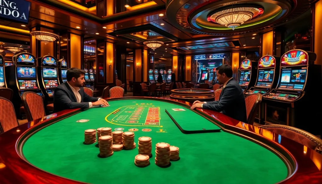 Experience thrilling gaming at https://79king.party/ with luxurious tables and vibrant casino elements.