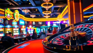 Experience the thrill of C168 as players engage in an exciting poker game amidst a vibrant casino setting.