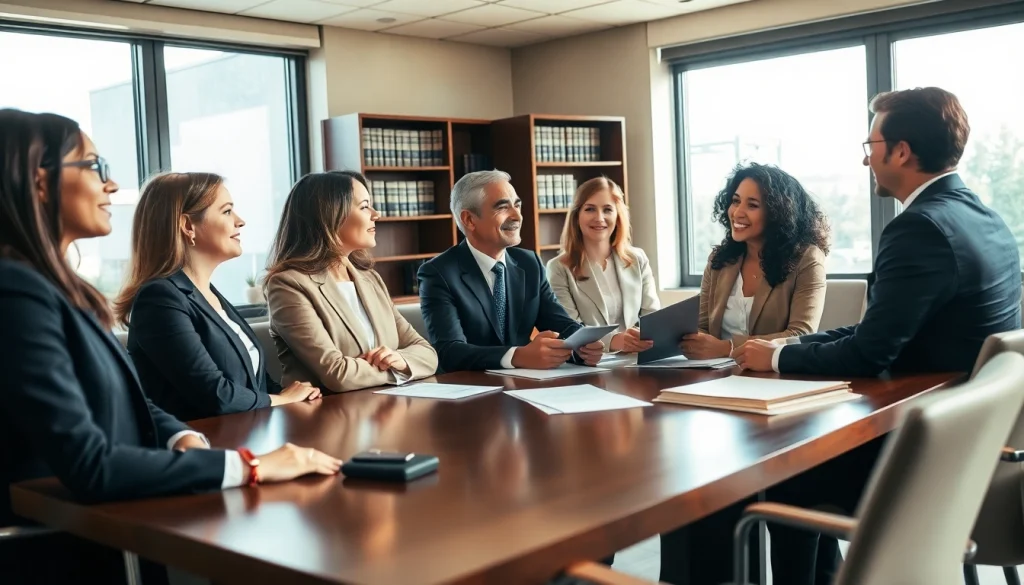 Engaged attorney assisting clients at https://www.mainorellis.com in a modern office setting.