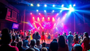 Engagement at https://tcspecialentertainment4u.com with vibrant performers on stage.