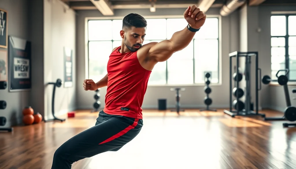 Pratiquer des exercices avec le pa-sport dans un studio de fitness moderne et motivant.