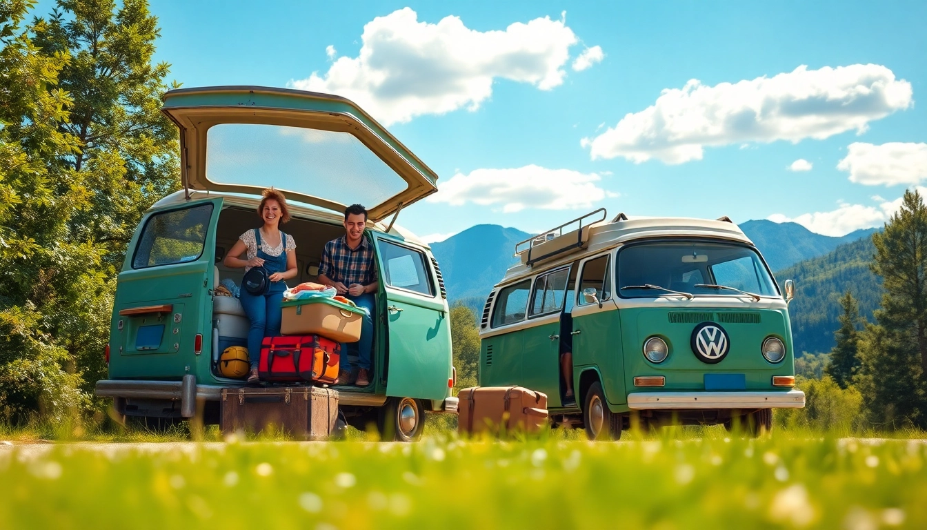 Abenteuerliche Szenen von Freunden beim Packen für eine Reise mit https://fernweh-abenteuer.de