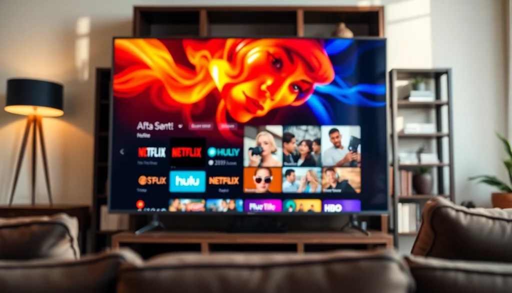 Experience high-quality entertainment with https://vizomate.com in a cozy living room setup.