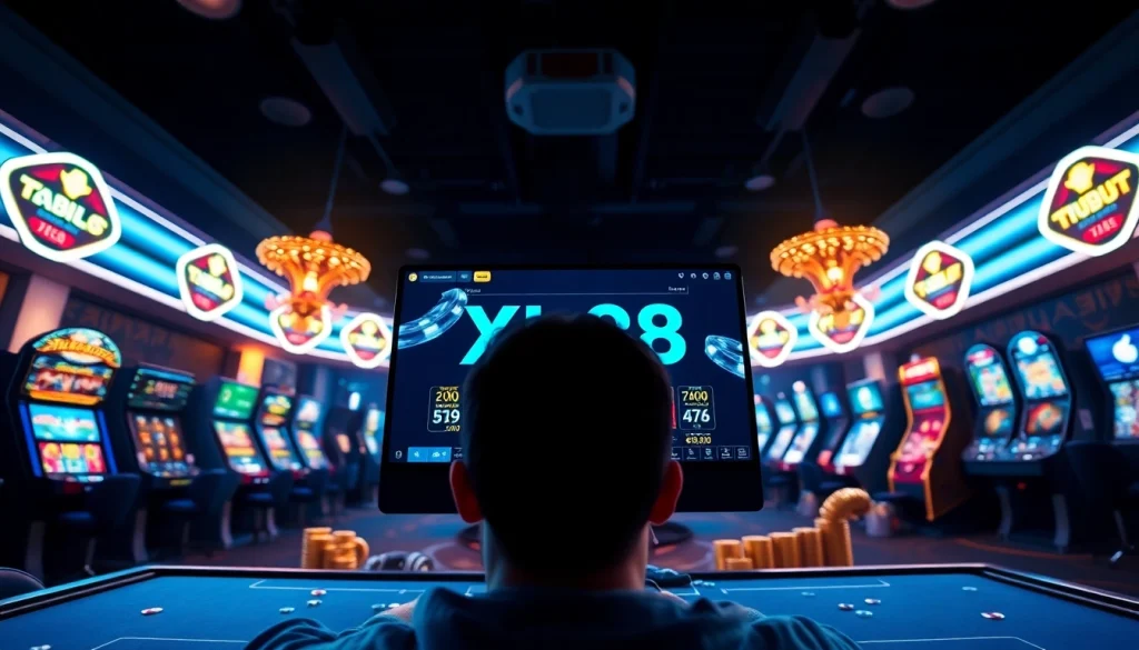 Experience the thrill of online gaming at https://xx88.pizza/ with a sleek casino interface and vibrant atmosphere.
