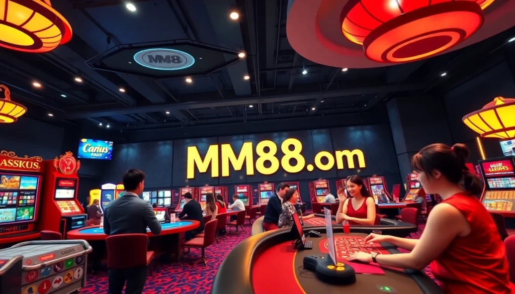Experience the excitement of online gaming at MM88 com with immersive casino visuals.