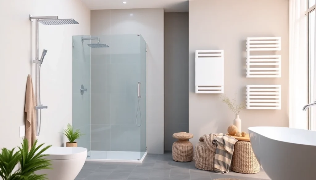 Entdecken Sie die Auswahl an sonni sanitär Produkten in einem modernen Badezimmer.