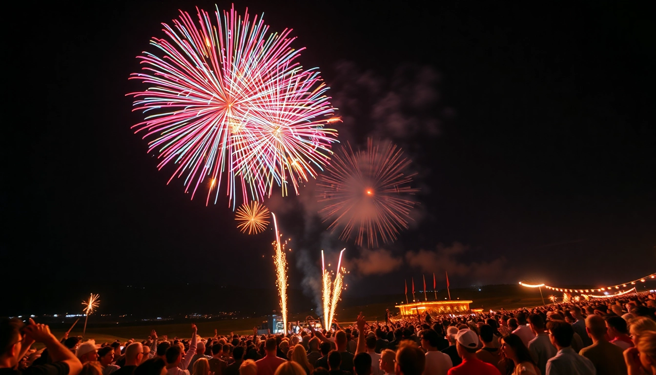 Experience the celebration with stunning fireworks from https://5starfireworks.co.uk lighting up the night sky.