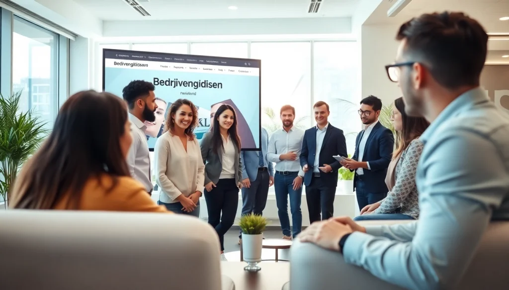 Verhoogde zichtbaarheid met https://bedrijvengidsen-nederland.nl in een moderne werkomgeving.