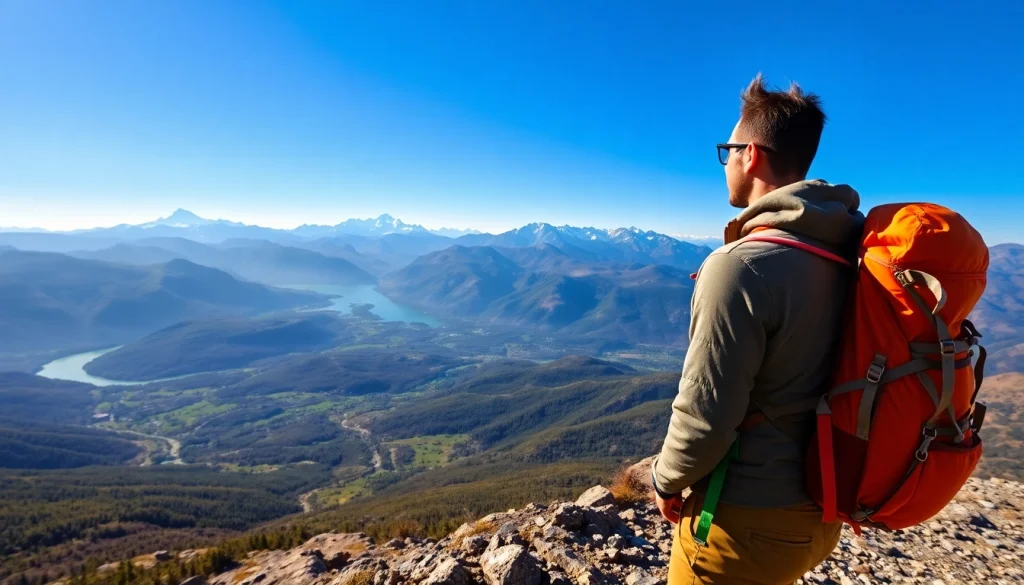 Experience breathtaking landscapes and adventure at https://travelvixta.com with a vibrant traveler enjoying nature.