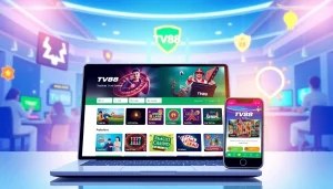TV88's engaging gaming platform interface showcasing various games and user-friendly design.