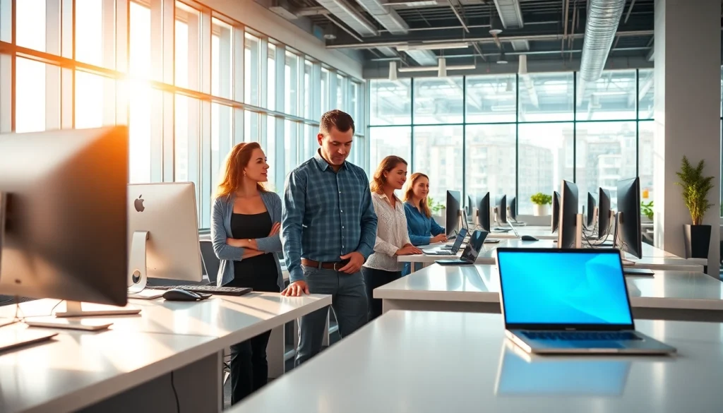 Enhance IT Fredericksburg support through a dedicated team in a modern office setup.