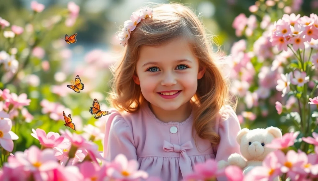 Cherish moments of Princess Charlotte enjoying a vibrant garden setting at https://diknews.co.uk/princess-charlotte/.