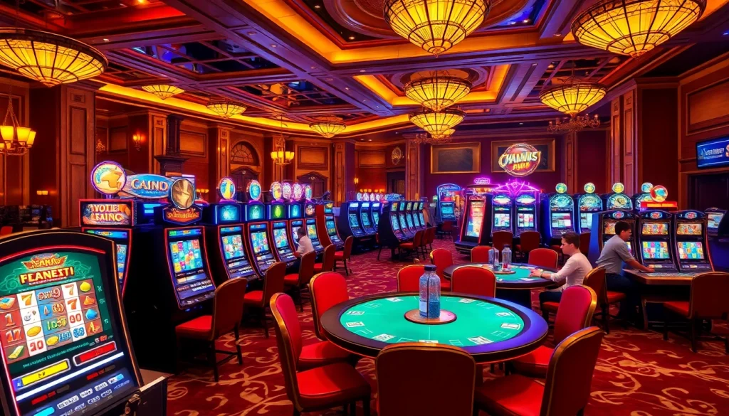 คาสิโน เรียกความสนใจด้วยบรรยากาศหรูหราและเครื่องเล่นที่เปล่งประกาย