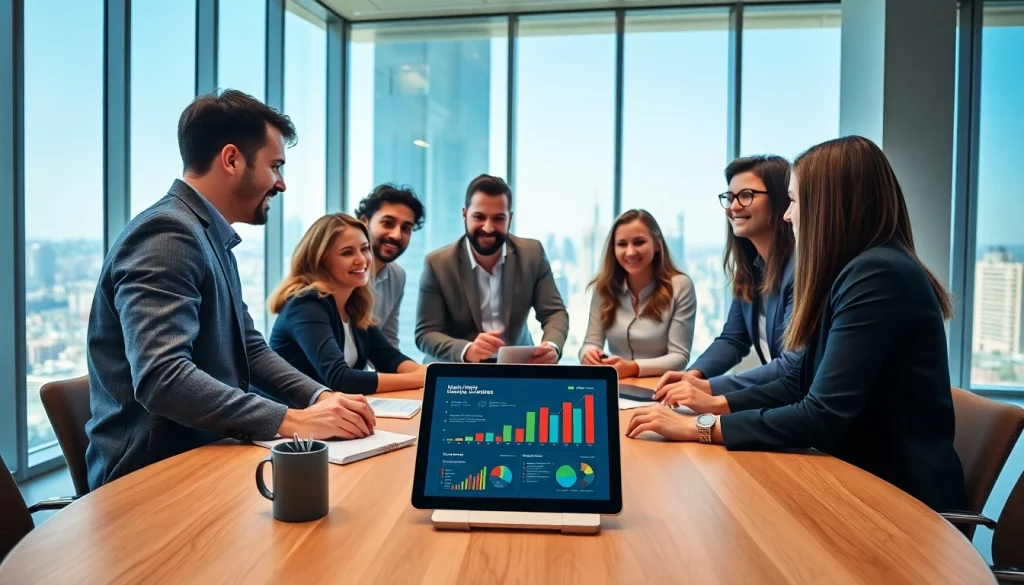 Contact form on https://envisionbrandmarketing.com/contactus.html with diverse people in a collaborative setting.