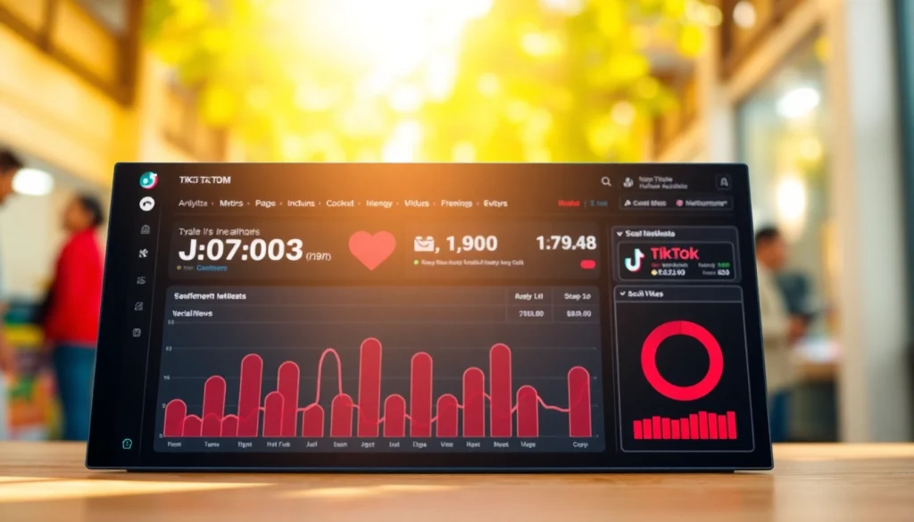 Engage with TikTok SMM panel showcasing analytics for effective social media growth.