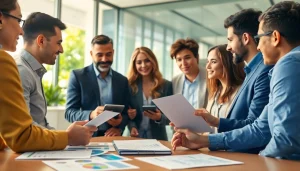 신용카드 현금화 방법에 대해 논의하는 전문가들의 컬러풀한 장면