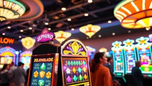 Mainkan permainan menarik di jewel4d slot dengan suasana kasino yang penuh warna.
