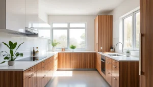 Abethu Builders transforms outdated kitchens into modern, functional spaces with sleek designs.