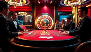 Experience thrilling gameplay at BIG88.BAR with vibrant casino tables and high-stakes excitement.