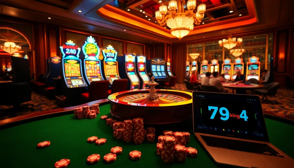 Players enjoying the thrill of gaming at 79king 4 with exciting casino elements.