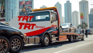 Request roadside help with TRT Recovery UAE's professional car recovery services.