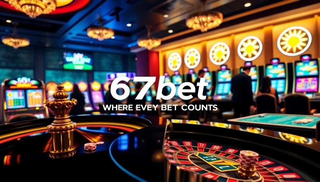Excited players enjoying games at the 67bet casino platform, showcasing diverse gambling activities.