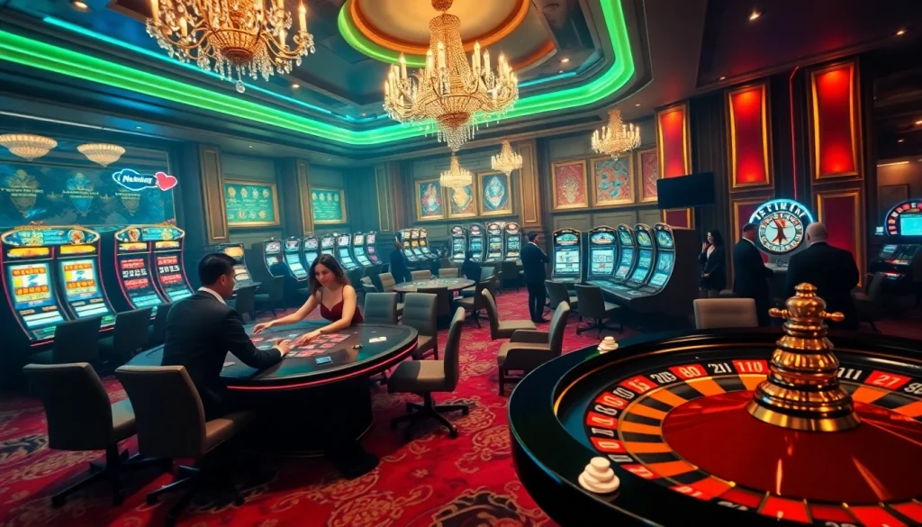 Experience the thrill of Netwin gaming with vibrant casino tables, exciting slots, and a lively atmosphere.