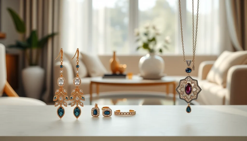 Discover elegant jewelry pieces from https://valenciakey.es displayed in a chic home setting, radiating style and elegance.
