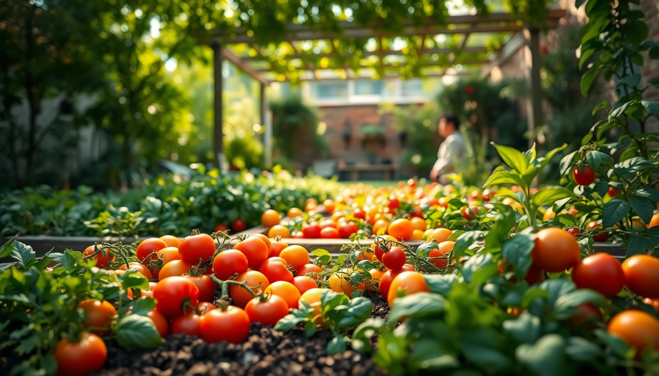 Engage with Gardening in a vibrant urban oasis filled with diverse plants and sunlit beauty.
