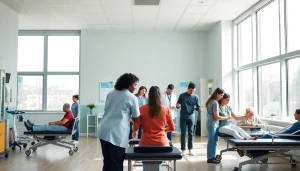 Patients receiving therapy at cliniquedusoufflelepontet.fr in a serene healthcare setting.