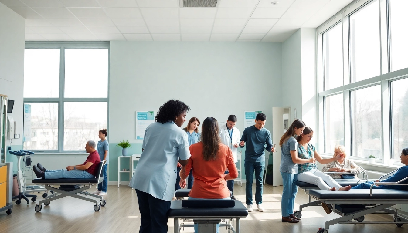 Patients receiving therapy at cliniquedusoufflelepontet.fr in a serene healthcare setting.